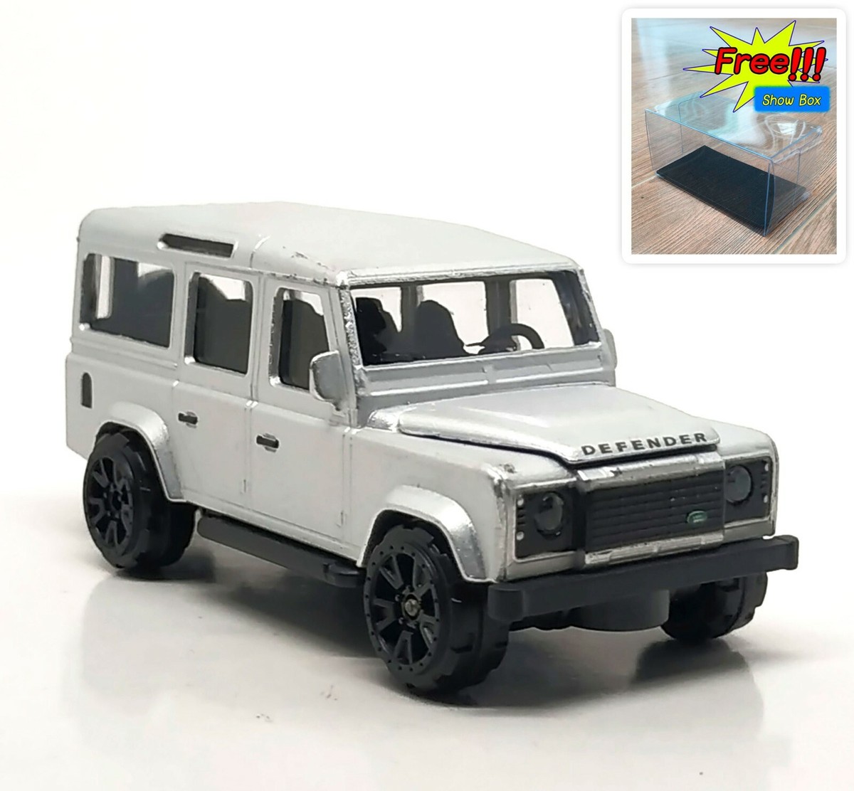 Majorette Land Rover Defender 110 Matte Silver 1:60 (3