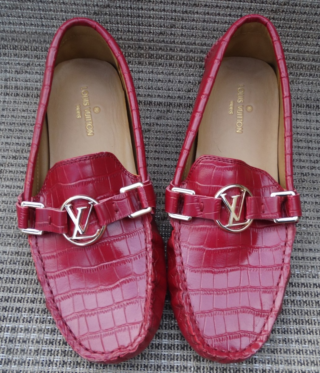 NEW Louis Vuitton Leather Women's Drivers Moccasins Loafers