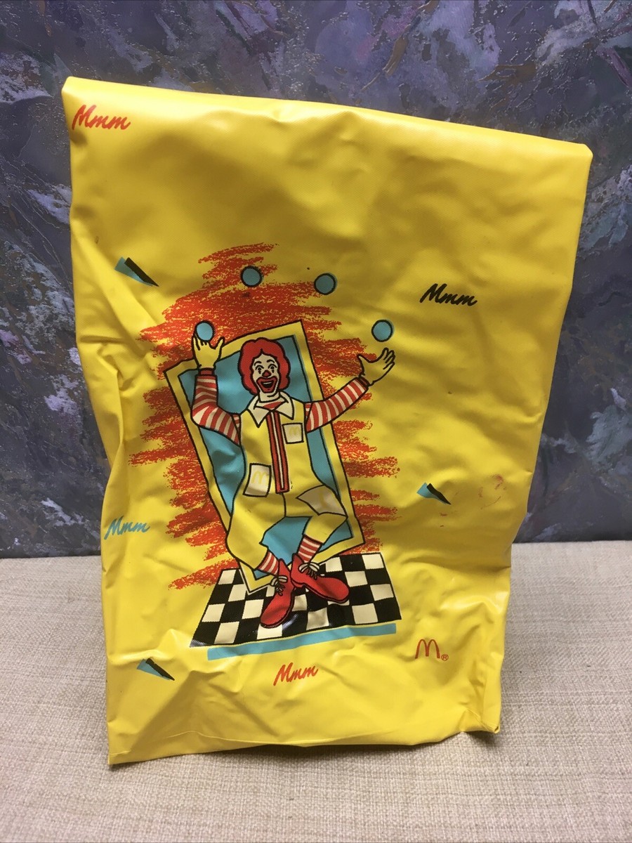 Retro 1988 McDonald's Plastic Ronald Happy Meal Vinyl Lunch Bag 11