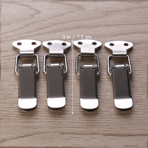 4pcs Toggle Catch Chest Case Box Trunk Large Latch Hasps Clamps Stainless - Bild 3 von 12
