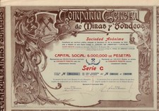 Compania General de Minas y Sondeos Barcelona 1905 - Mining / Spain