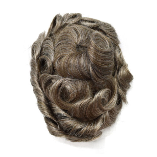 Full French Lace Mens ToupeeSwiss Lace hairpiece Hair Replacement System For Man - Picture 58 of 82