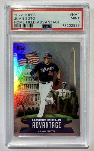 JUAN SOTO PSA 9 MINT 2022 Topps Home Field Advantage Nationals Padres MLB