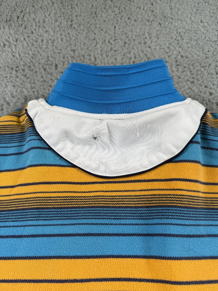 Chaqueta deportiva Coogi vintage para hombre mediana blanca reversible deletrear logotipo cremallera completa Foto 4 de 4