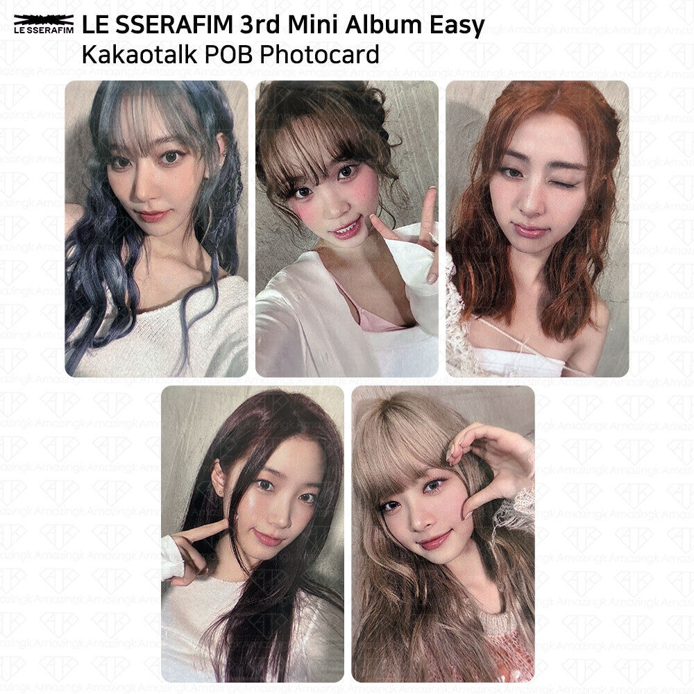 Le Sserafim 3rd Mini Album Easy kakaotalk POB Photocard KPOP Le Sserafim 3rd Mini Album Easy kakaotalk POB Photocard KPOP