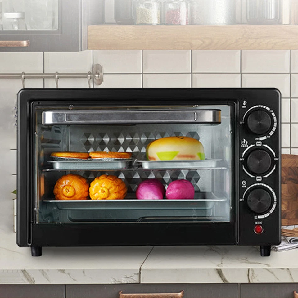 Mini Backofen Pizzaofen 21 Liter Backofen freistehend Minibackofen 1000 W - Bild 4 von 4