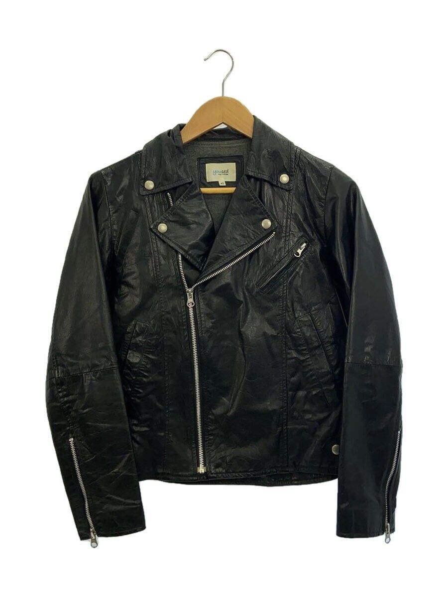YOUSED RIDER JACKET DOUBLE XS LEATHER Black SOLID Used | eBay YOUSED RIDER JACKET DOUBLE XS LEATHER Black SOLID Used | eBay
