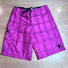 HURLEY Board Shorts Mens 30x10 Pink