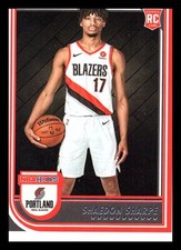Shaedon Sharpe 2022-23 Hoops #237 Basketball Card RC Portland Trail Blazers