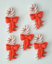 5 Candy Canes w Red Bow / Holiday Collection ...