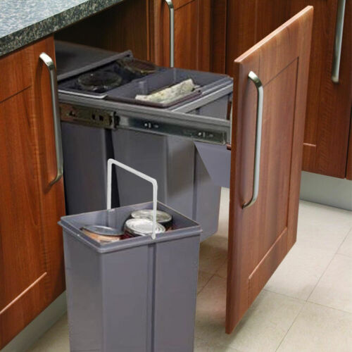 Pull Out Kitchen Bin Soft Close Sliding Recycling Waste Cabinet Cupboard 30/40L - Picture 19 of 37