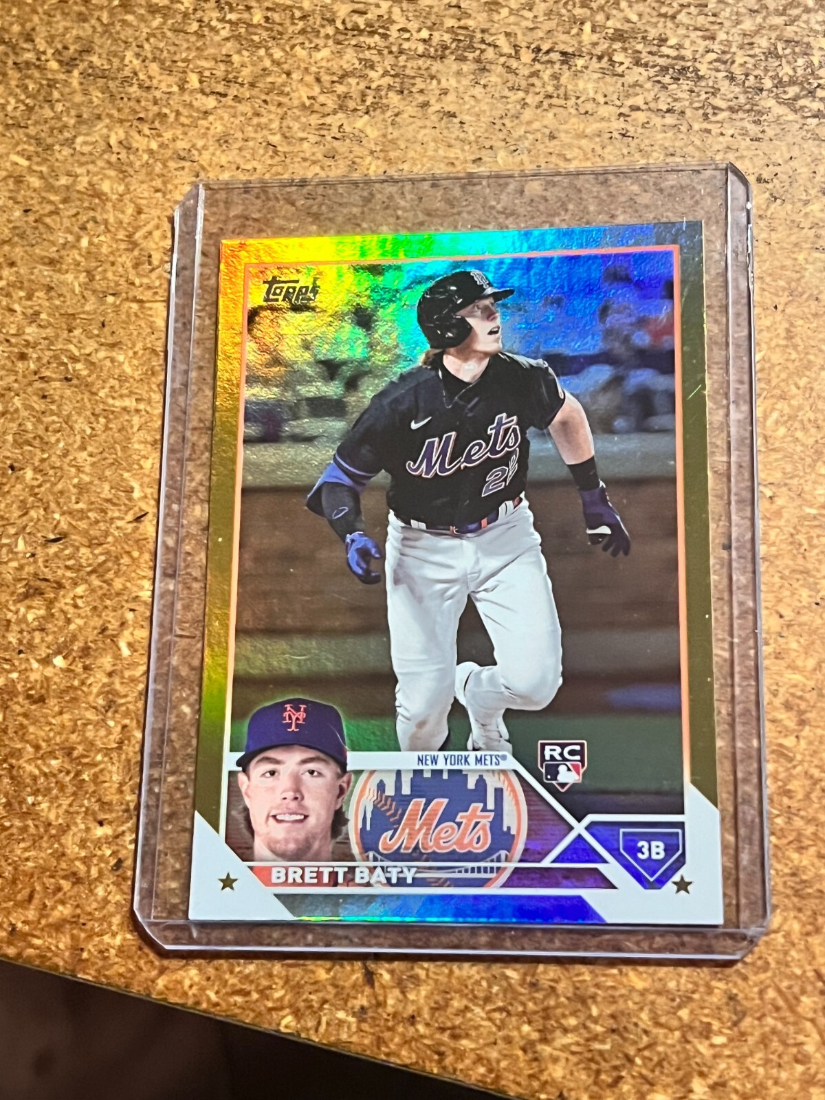 2023 Topps Baseball Gold Foil # 89 Brett Baty RC