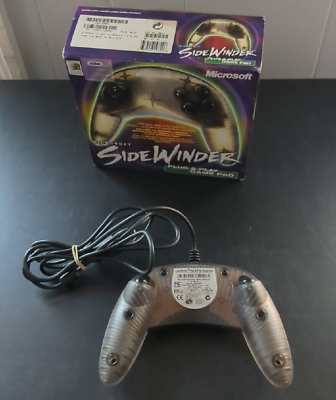 Vintage 1999 Microsoft SideWinder Plug & Play Game Pad USB Controller,Old  School