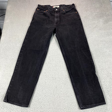Vintage Levis 550 Jeans Mens 36X32 (33X31) Black USA Made Y2K Loose Straight Leg