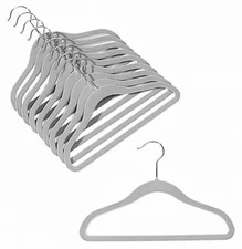 Only Hangers 12" Childrens Platinum Slim-Line Hanger 