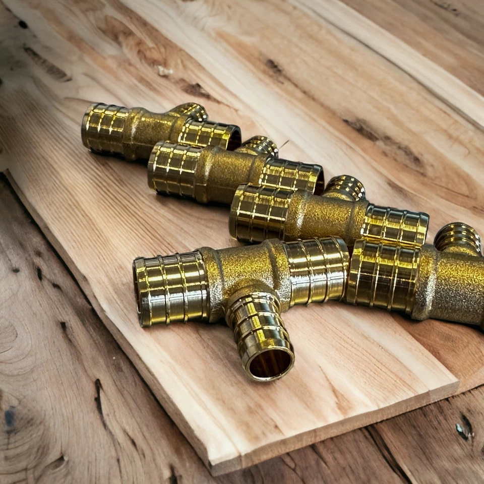5-Pack PEX Tees 3/4" x 3/4" x 1/2" - Versatile Plumbing Connection Bundle! - Image 2 of 3
