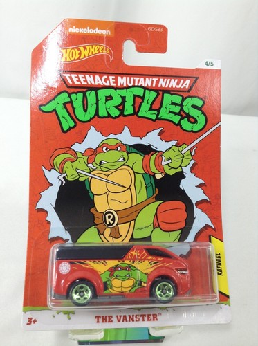 2018 Hot Wheels Nickelodeon Teenage Mutant Ninja Turtles 5 Car Complete Set - Picture 8 of 11