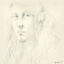 miniature 1  - Peter Collins ARCA - Signed 1980 Graphite Drawing, Portrait of a Woman VII