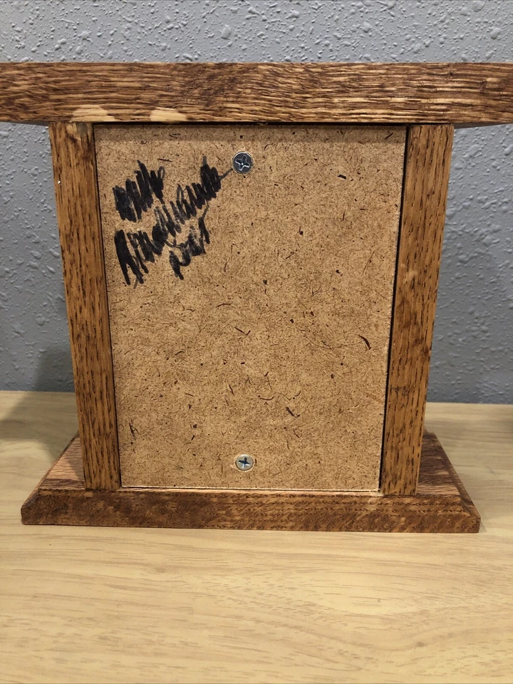 Handmade Cedar Wood Clock (See All Photos) 7.5” Tall Decoration Home Decor - Image 2 of 3