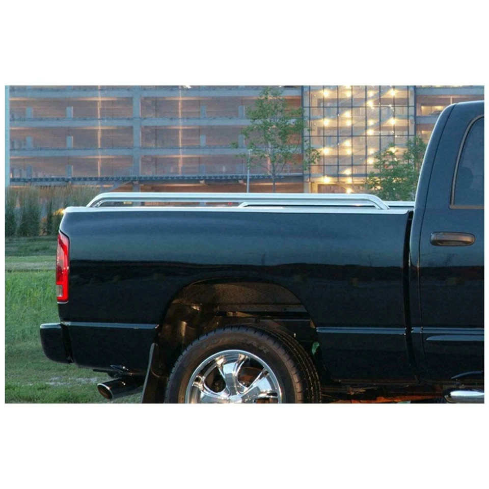 Trilhos laterais de caçamba de caminhão Dee Zee DZ99601 aço inoxidável para Chevy GMC Ram 1500 2500 - Imagem 2 de 4