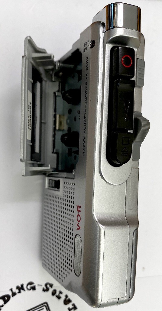 Sony M-560V Micro Cassette Handheld Voice Recorder W/ 1 Tape + 90