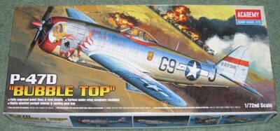 Academy Republic P-47D Thunderbolt ''Bubble Top'' 1:72 Modellbausatz Neu & Versiegelt