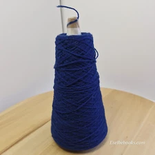 Unbranded Machine Knitting Yarn - dark blue 107 grams (C44)