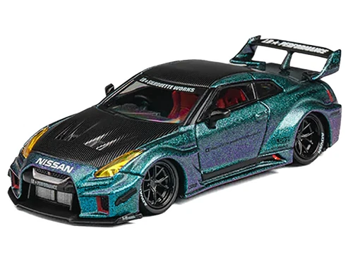 Nissan 35GT-RR LB-Silhouette Magic Purple RHD 1/64 CM Model CARZ