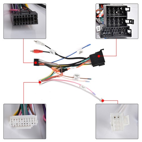 Für VW Android Autoradio PQ Kabelbaum 36/40 PIN Adapter Stecker mit Canbus Box - Bild 2 von 9