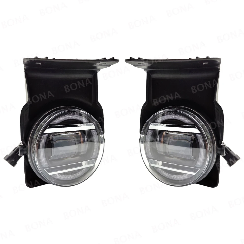 Faros antiniebla LED para GMC Sierra 1500 2500 HD 3500 2003-2006 luces de parachoques con DRL Foto 4 de 4