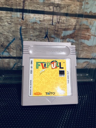 Nintendo Game Boy Vintage Flipull Rare Authentic Cartridge Puzzle Taito CIB Fun - Picture 8 of 9