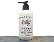 Cotton Candy Hand Body Lotion - Handmade with Shea Butter - Moisturizer