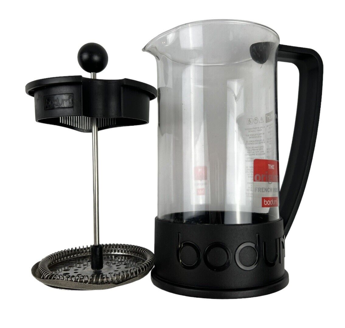  Bodum 10948-01BUS Brazil French Press Coffee and Tea Maker, 12  Ounce, Black: Home & Kitchen