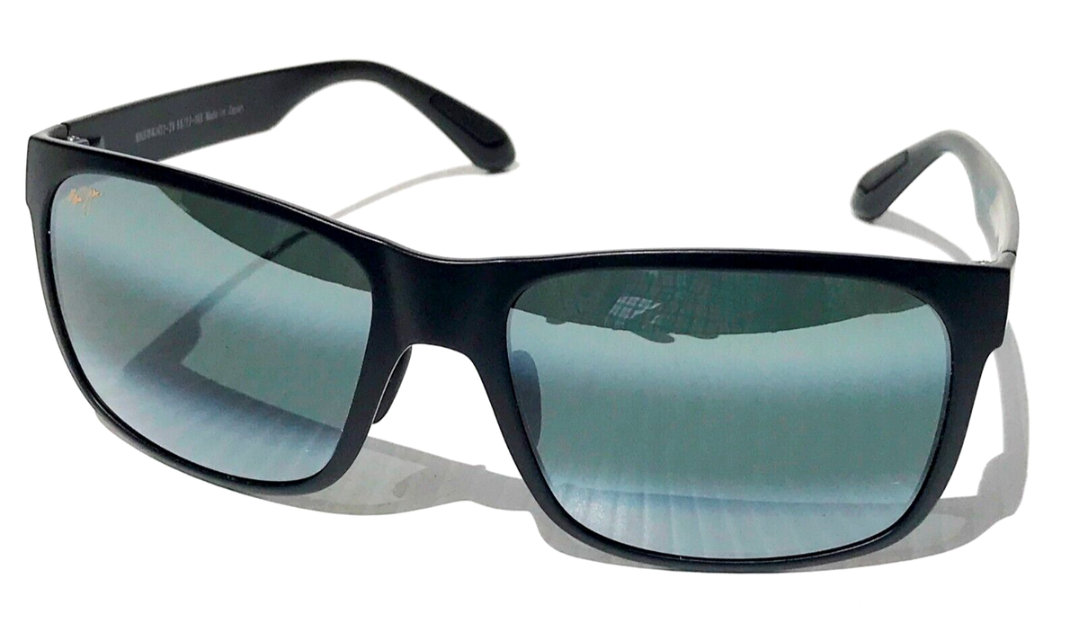 NEW Maui Jim RED SANDS Matte Black POLARIZED Grey Lens Sunglass