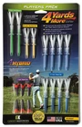 4 Yards More Reduced Friction Plastic Golf Tees Players Pack - Includes 18 Tees