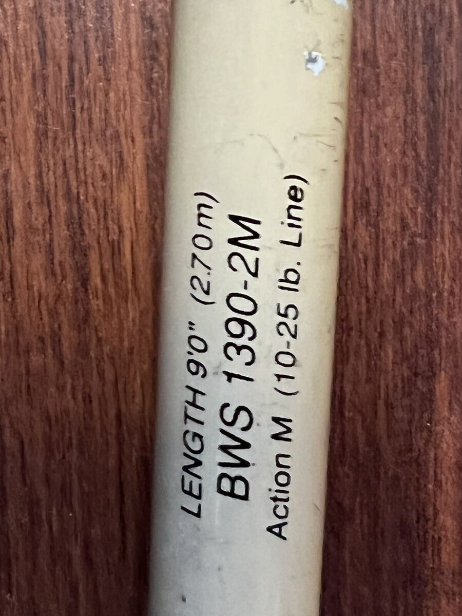 Vintage Shakespeare Alpha 9' Big Water Rod BWS1390-2M Rod | eBay