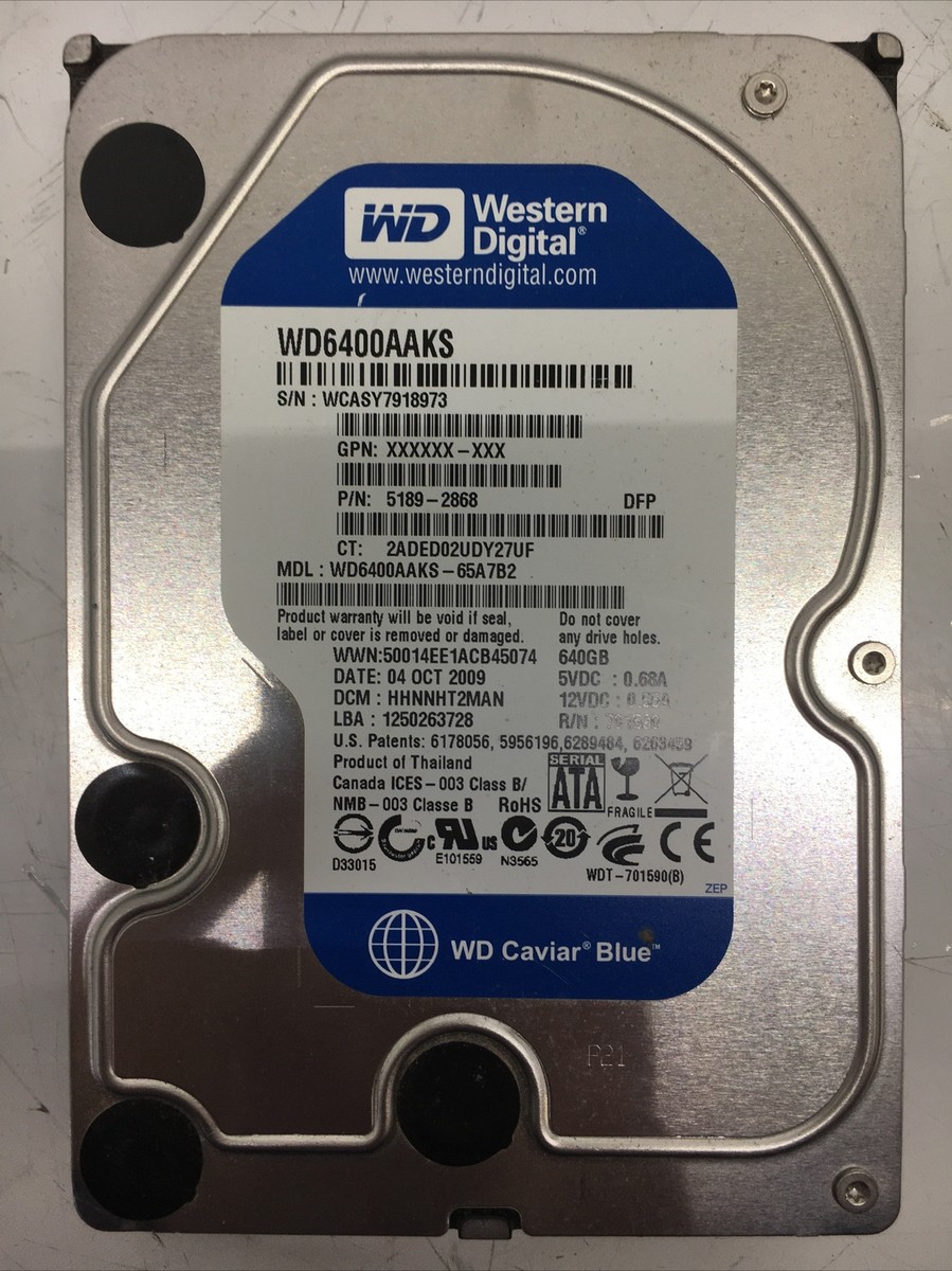 内蔵型ハードディスクドライブ WD Caviar Blue 640GB WD6400AAKS Western Digital Caviar Blue WD6400AAKS SATA Hard Drive