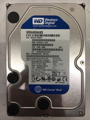 内蔵型ハードディスクドライブ WD Caviar Blue 640GB WD6400AAKS