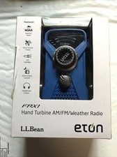 LL Bean Eton FRX1 Hand Turbine AM FM Weather Radio LED Flashlight Hand Crank