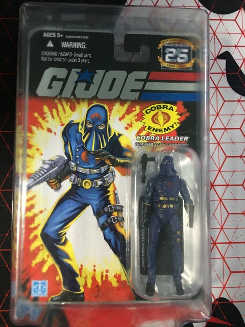 Cobra Commander Leader (Hooded) G.I. JOE COBRA 25th Anniversary MOC Foil | eBay