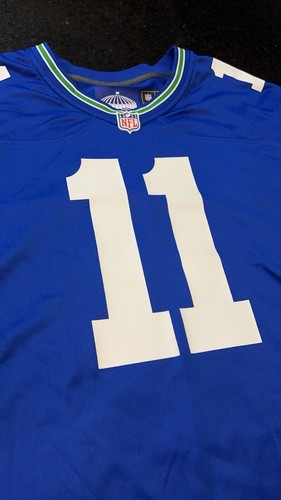 Seattle Seahawks Jaxon Smith-Njigba Nike Royal Throwback Official Game Jersey - 第 6/9 張圖片
