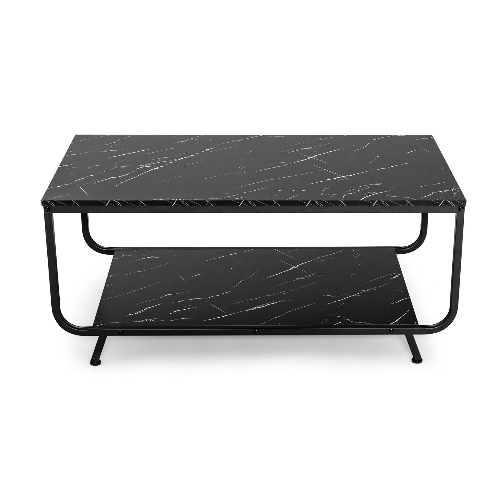 Modern Faux Marble Top Coffee Table Home Office Tea Side Table w