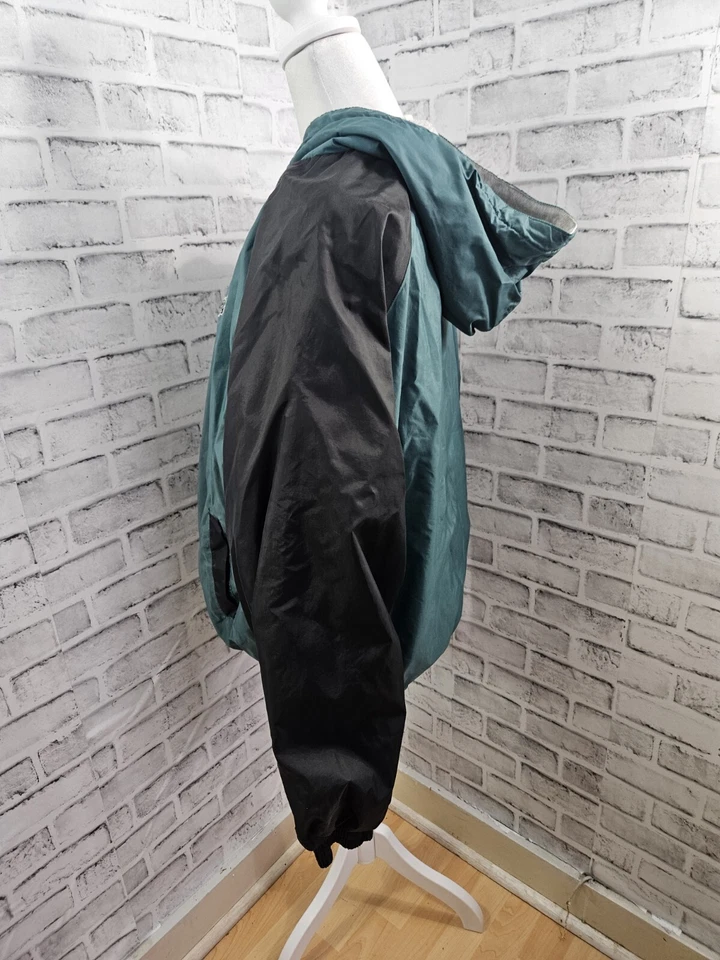 Chaqueta de Jerzees Talla Juvenil Grande Verde Oscuro, Cremallera, Con Capucha Foto 2 de 4