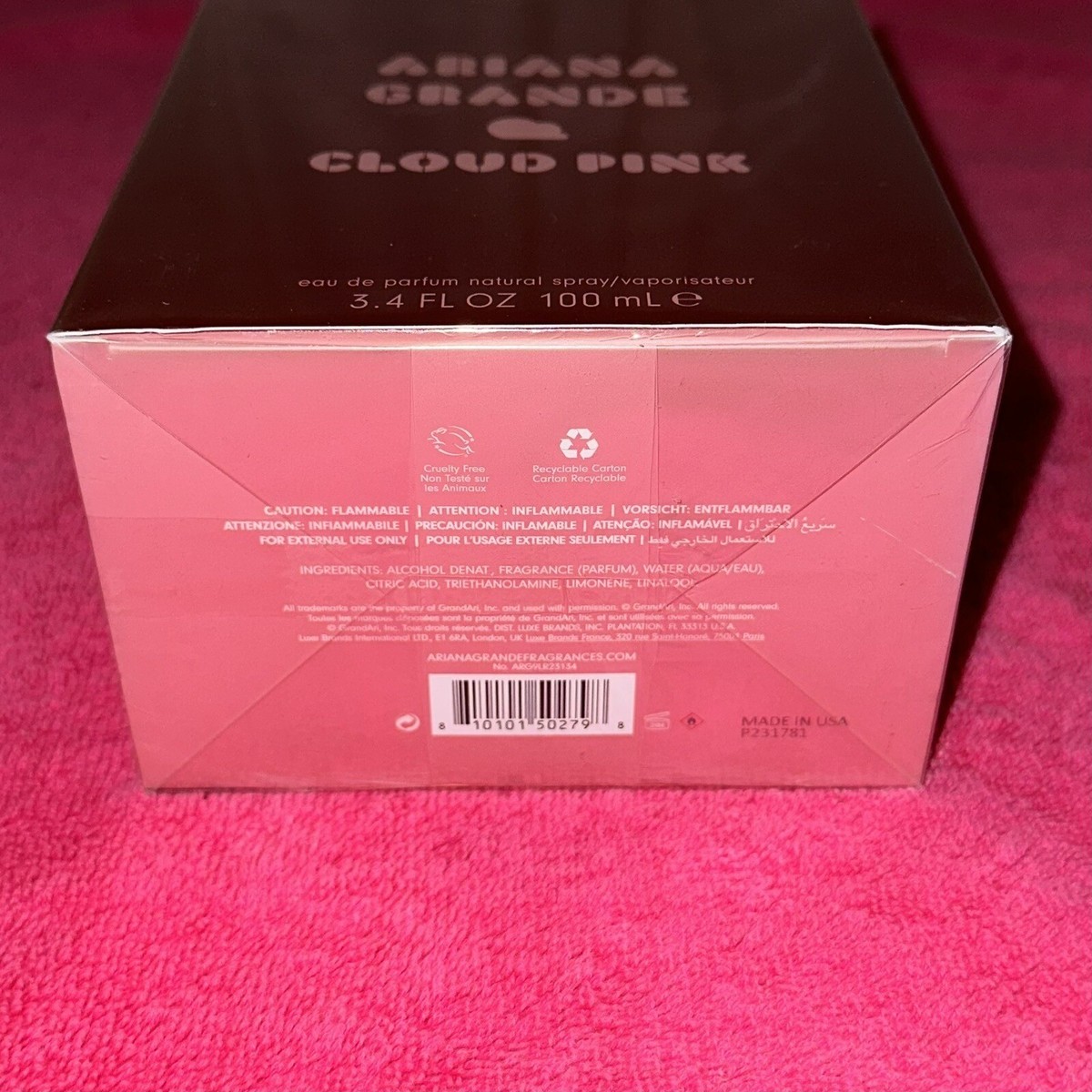 Ariana Grande Cloud Perfume Ingredients Ariana Grande Oz Cloud