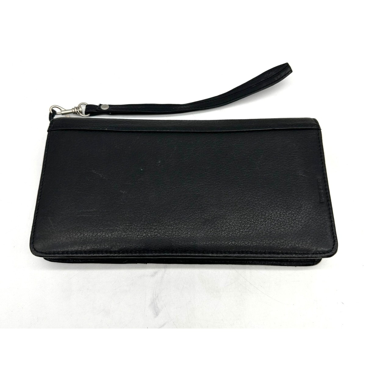 Samsonite Wristlet Wallet Womens Card Slots Zip Closure Black