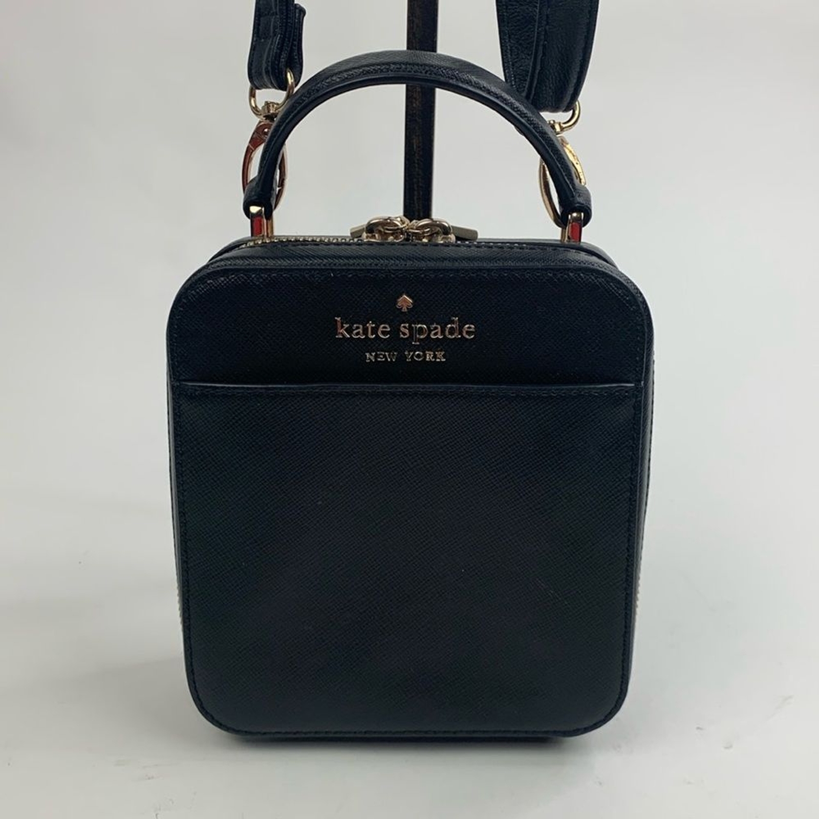 Kate Spade Daisy Vanity Crossbody Leather Bag Black G… Gem
