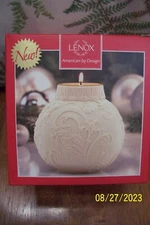 Lenox Holly Scrollwork Votive - NEW in Package
