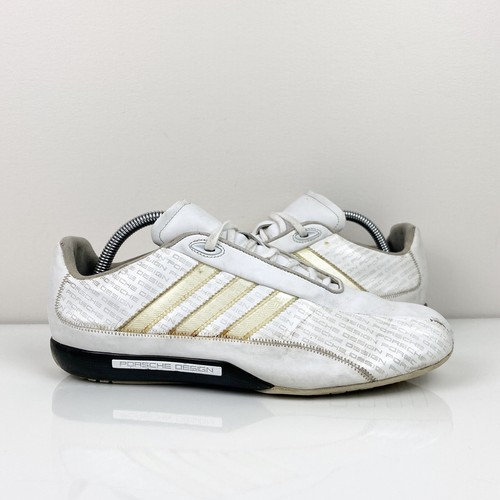 Vintage Adidas Porsche Design Driving Sport Shoes White Leather Menâs Size 8.5 | eBay