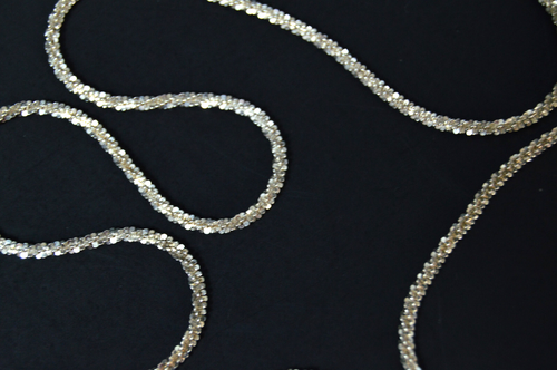 Italy 29" STERLING SILVER CHAIN extraordinary designs, hallmarked M O - Picture 4 of 6