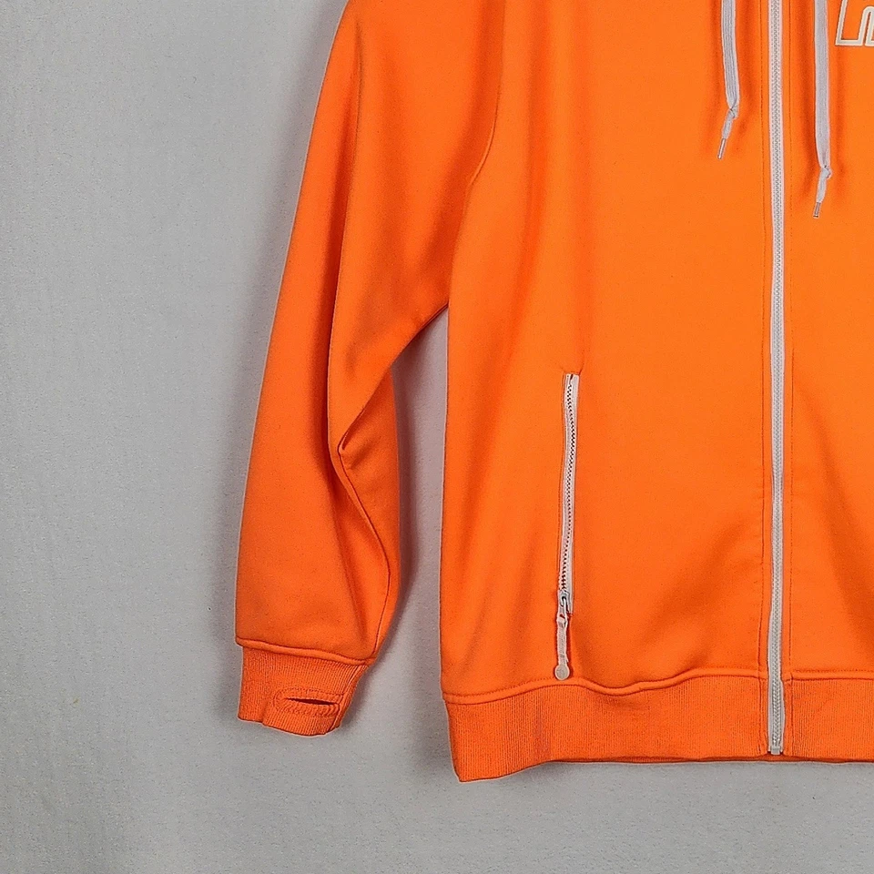 Neff Daily Shredder Orange w/White Logo Full Zip Hoodie Womens XL - See Sm Spot - Image 4 of 4